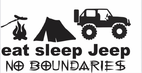 Eat, Sleep, Jeep, NBJC Decal