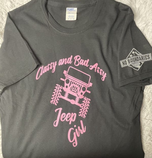 "Classy and Bad Assy Jeep Girl" T-Shirt - Image 2
